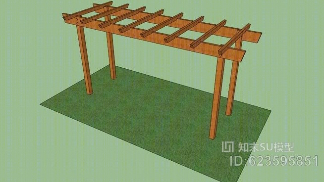 棚架SU模型下载【ID:623595851】