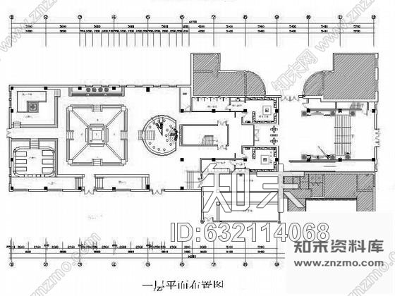 施工图吉林某养老度假新城休闲养生馆内装修图cad施工图下载【ID:632114068】