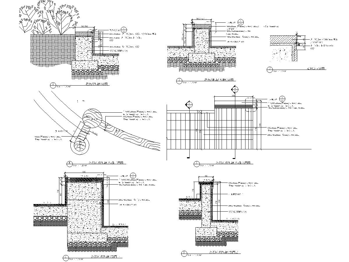 [浙江]细致典雅艺术居住区景观施工图cad施工图下载【ID:160688195】