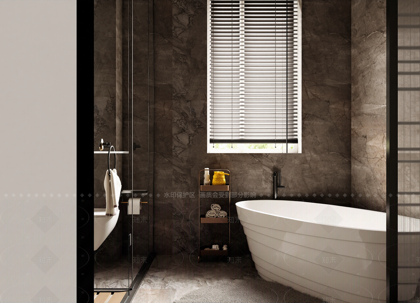 新中式酒店卫生间3D模型下载【ID:1214607225】