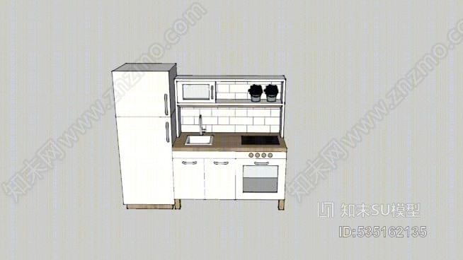 儿童厨房SU模型下载【ID:535162135】