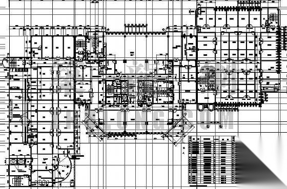 杭州某棋院建筑施工图cad施工图下载【ID:166831195】