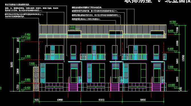 德式联排式小别墅方案设计cad施工图下载【ID:160719161】