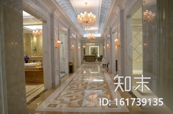 [哈尔滨]特色欧式风格陶瓷专卖店装修图（含实景）cad施工图下载【ID:161739135】