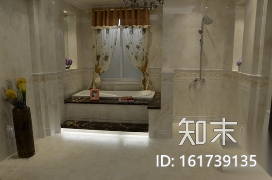 [哈尔滨]特色欧式风格陶瓷专卖店装修图（含实景）cad施工图下载【ID:161739135】