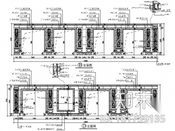 [哈尔滨]特色欧式风格陶瓷专卖店装修图（含实景）cad施工图下载【ID:161739135】