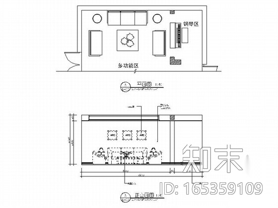 豪华大气欧式古典风格两层别墅装修室内设计施工图（含效...cad施工图下载【ID:165359109】