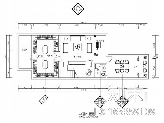 豪华大气欧式古典风格两层别墅装修室内设计施工图（含效...cad施工图下载【ID:165359109】