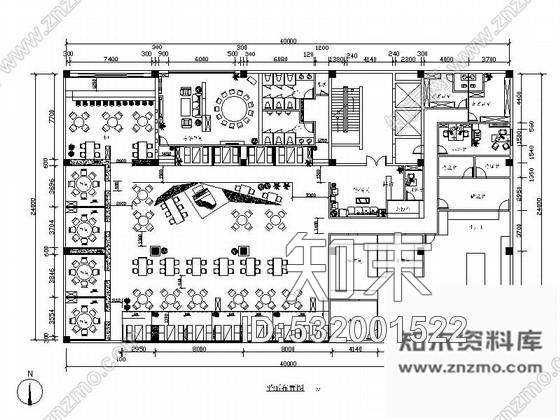 施工图五套优雅豪华西餐厅室内装修图施工图下载【ID:532001522】