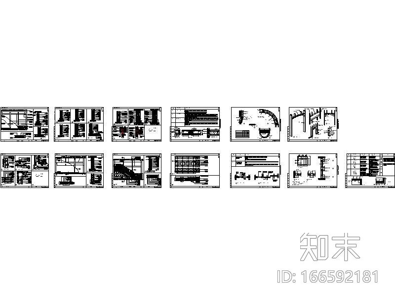 通用节点--隔墙类cad施工图下载【ID:166592181】