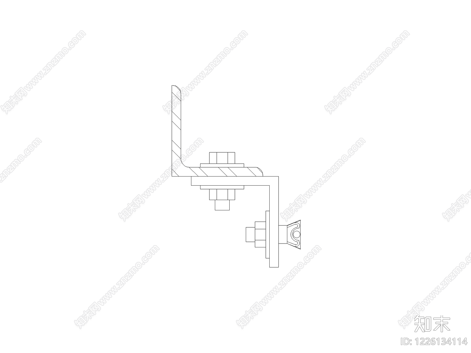 现代五金管件CAD图纸