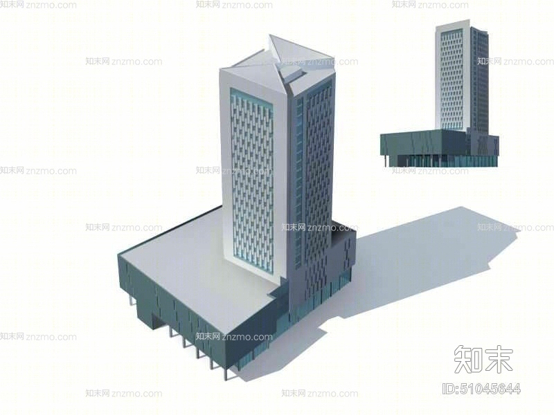 户外商业高层1213D模型下载【ID:51045644】
