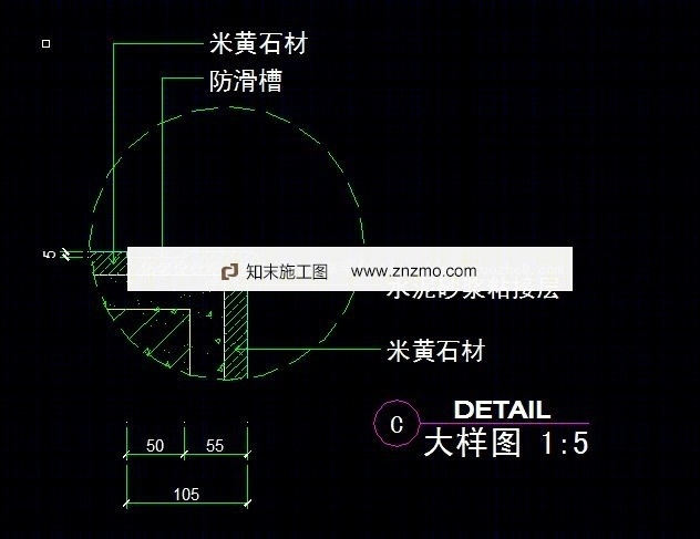 楼梯详图cad施工图下载【ID:36942968】