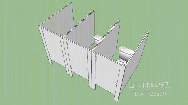 公共卫生间SU模型下载【ID:47723209】