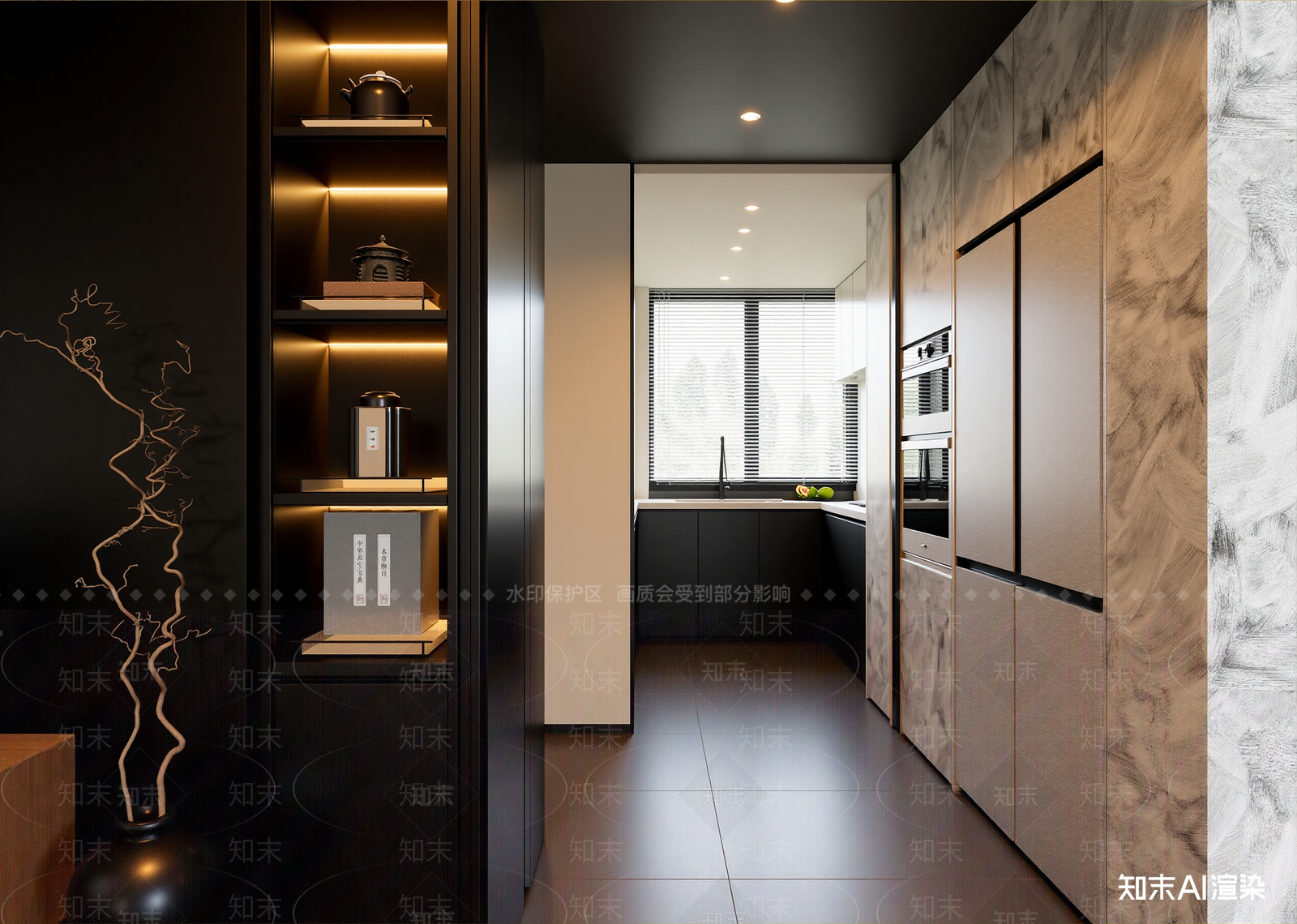 新中式后厨3D模型下载【ID:1214701415】