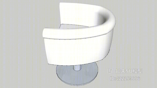 理发椅，美发师，反射阿亚拉白SU模型下载【ID:422209006】