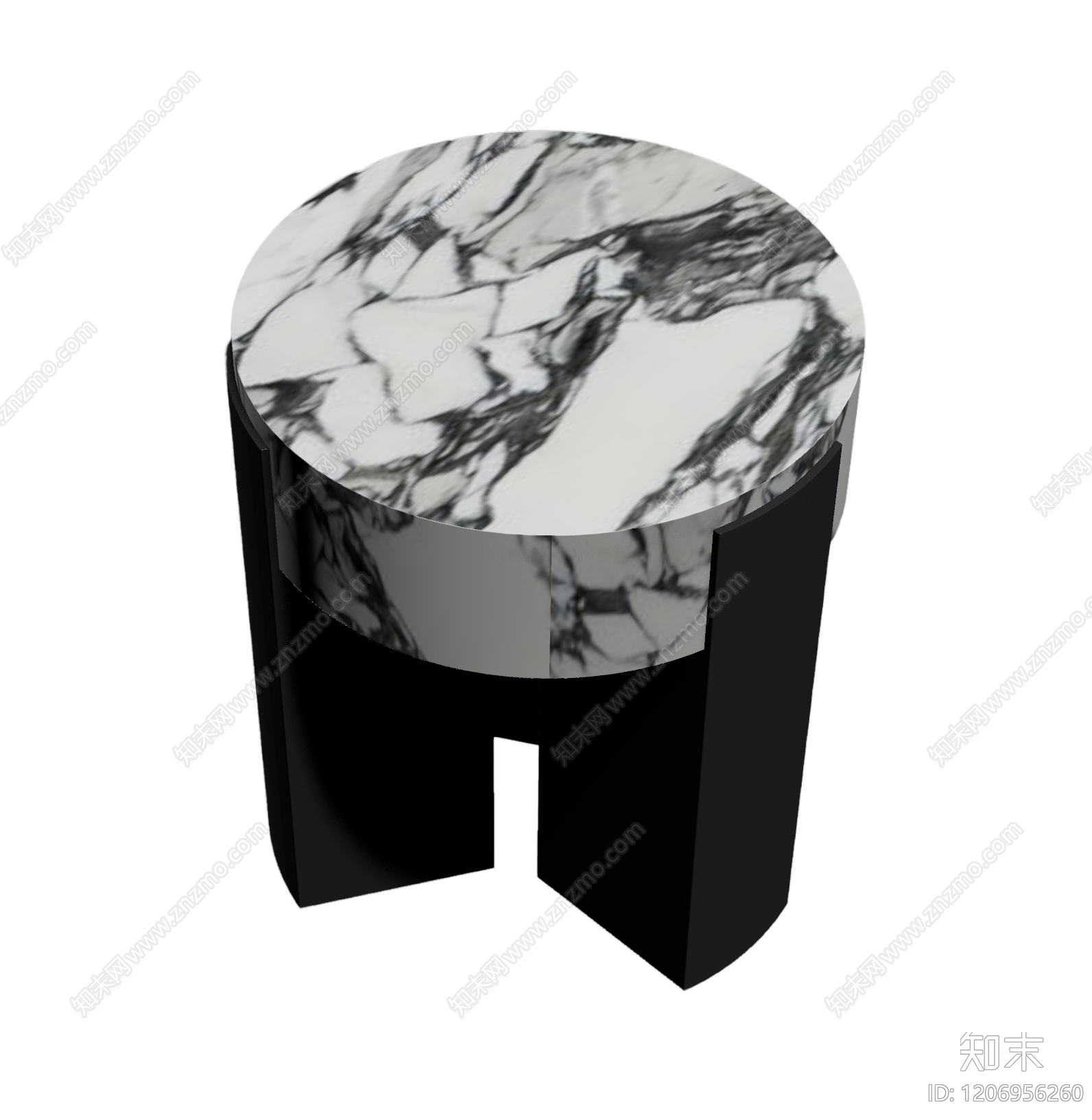 大理石圆桌3D模型下载【ID:1206956260】