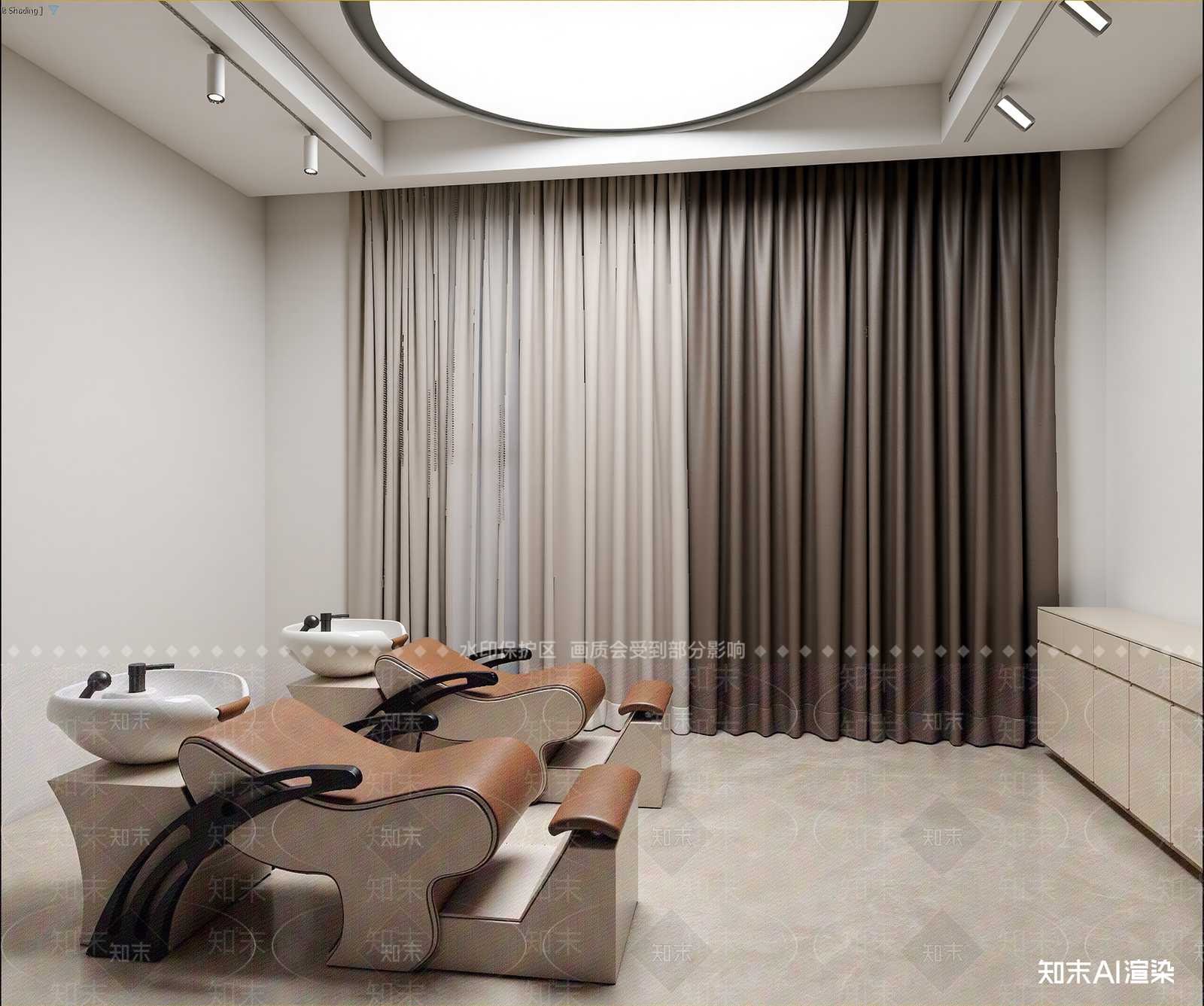 现代美发店3D模型下载【ID:1214920492】