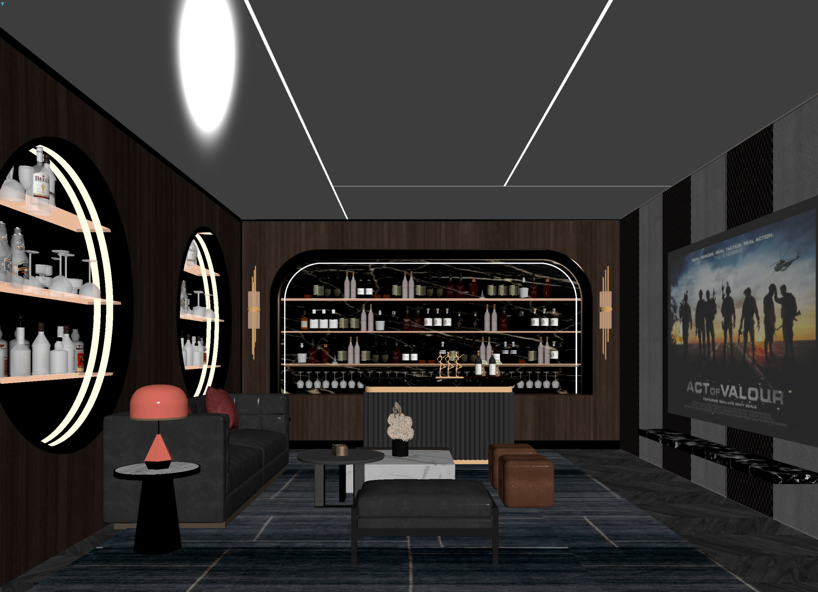 现代酒吧3D模型下载【ID:1214554100】