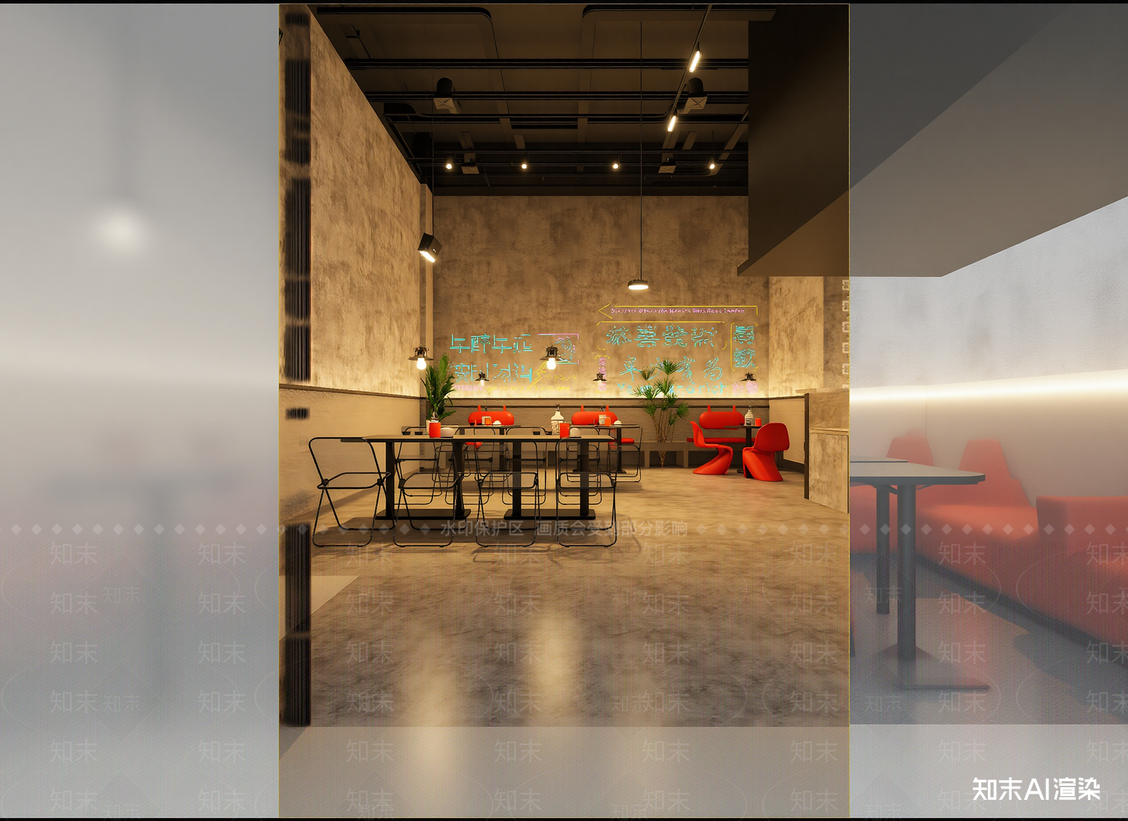 工业咖啡厅3D模型下载【ID:1214771394】