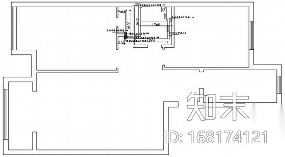 家装水电制图模板cad施工图下载【ID:168174121】