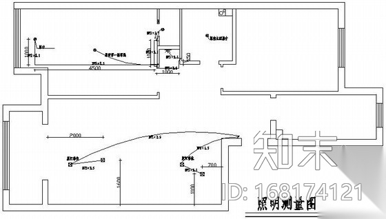 家装水电制图模板cad施工图下载【ID:168174121】