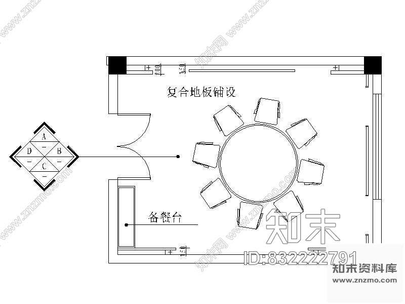 图块/节点办公楼包间装修详图2cad施工图下载【ID:832222791】