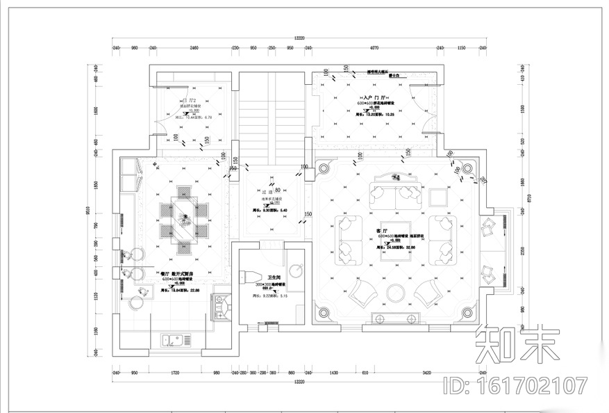 梦回凡尔赛家装设计完整施工图（附高清效果图、实景图）cad施工图下载【ID:161702107】