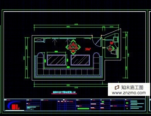 KTV包房cad施工图下载【ID:76922351】
