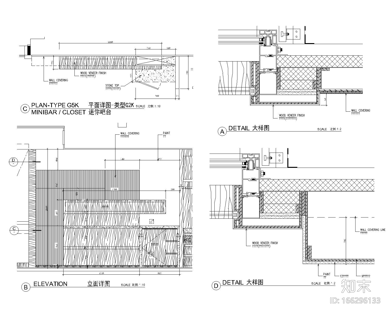 [广州]君悦酒店公共区|客房区完整竣工图cad施工图下载【ID:166296133】