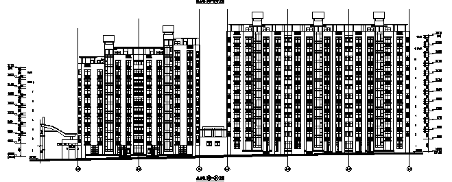 40套商住楼建筑施工图cad施工图下载【ID:149697179】