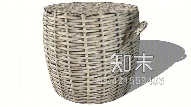 现代桌子SU模型草图