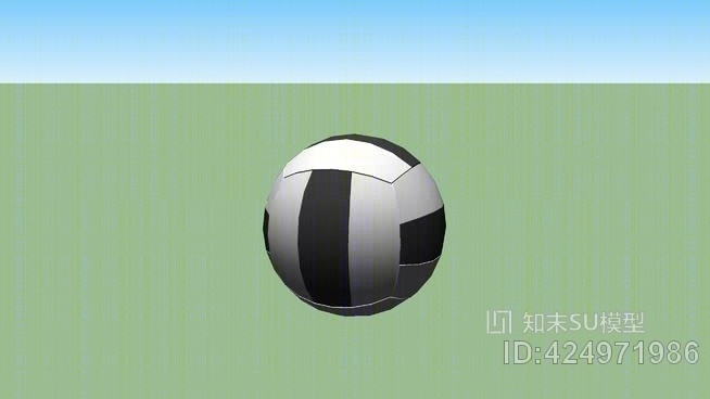 简易排球SU模型下载【ID:424971986】