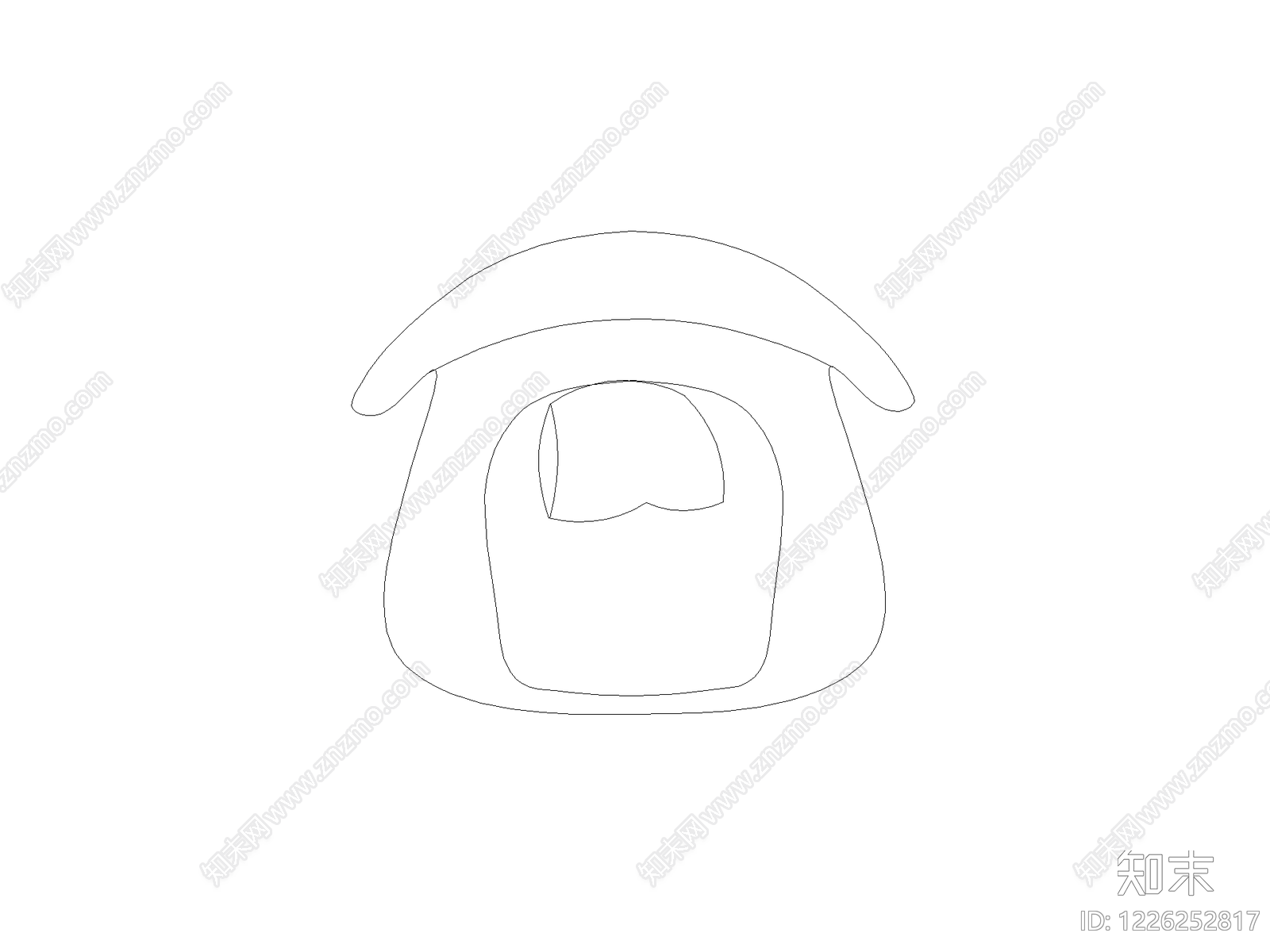 现代背景墙CAD图纸