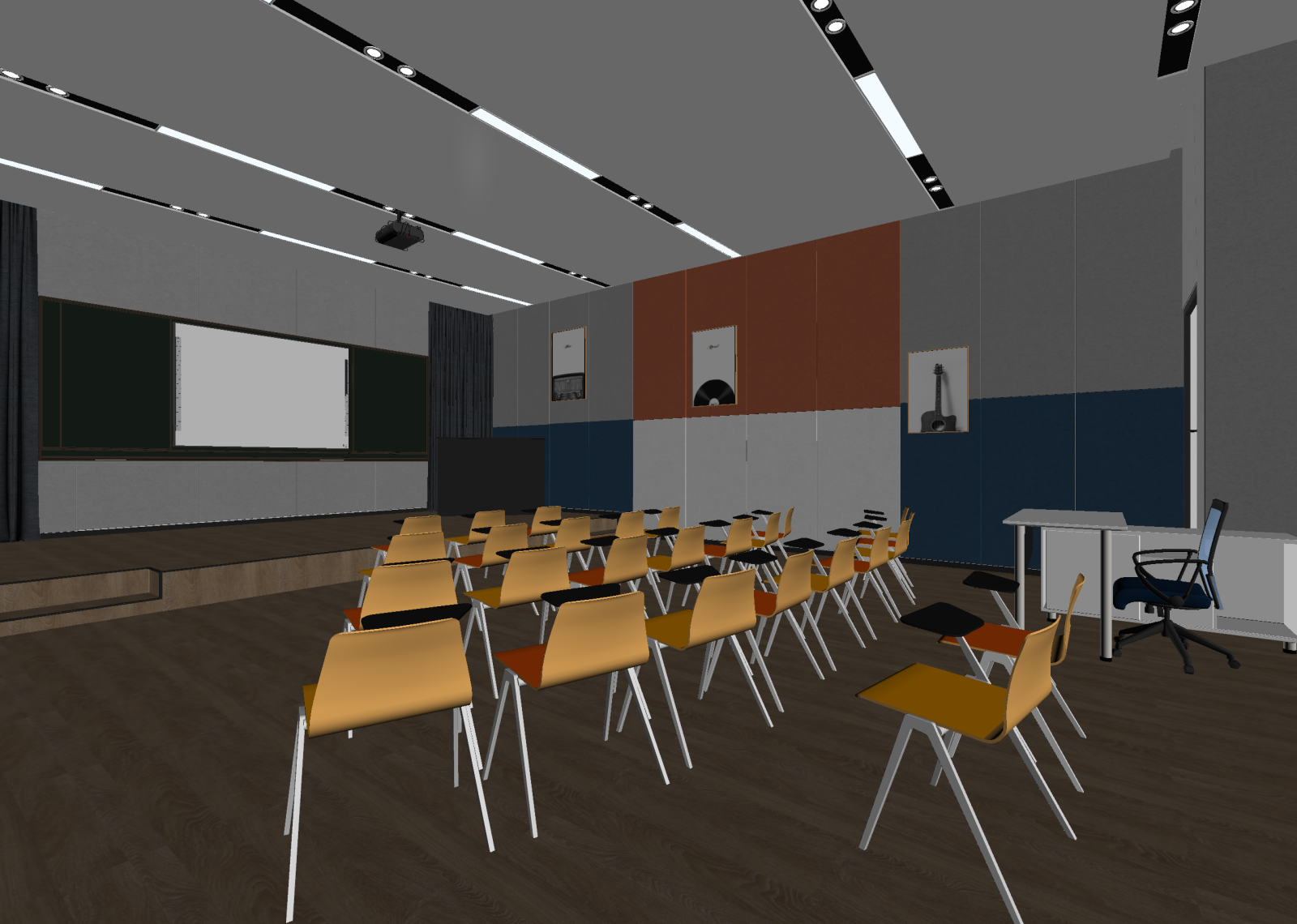 教室3D模型下载【ID:1214414348】