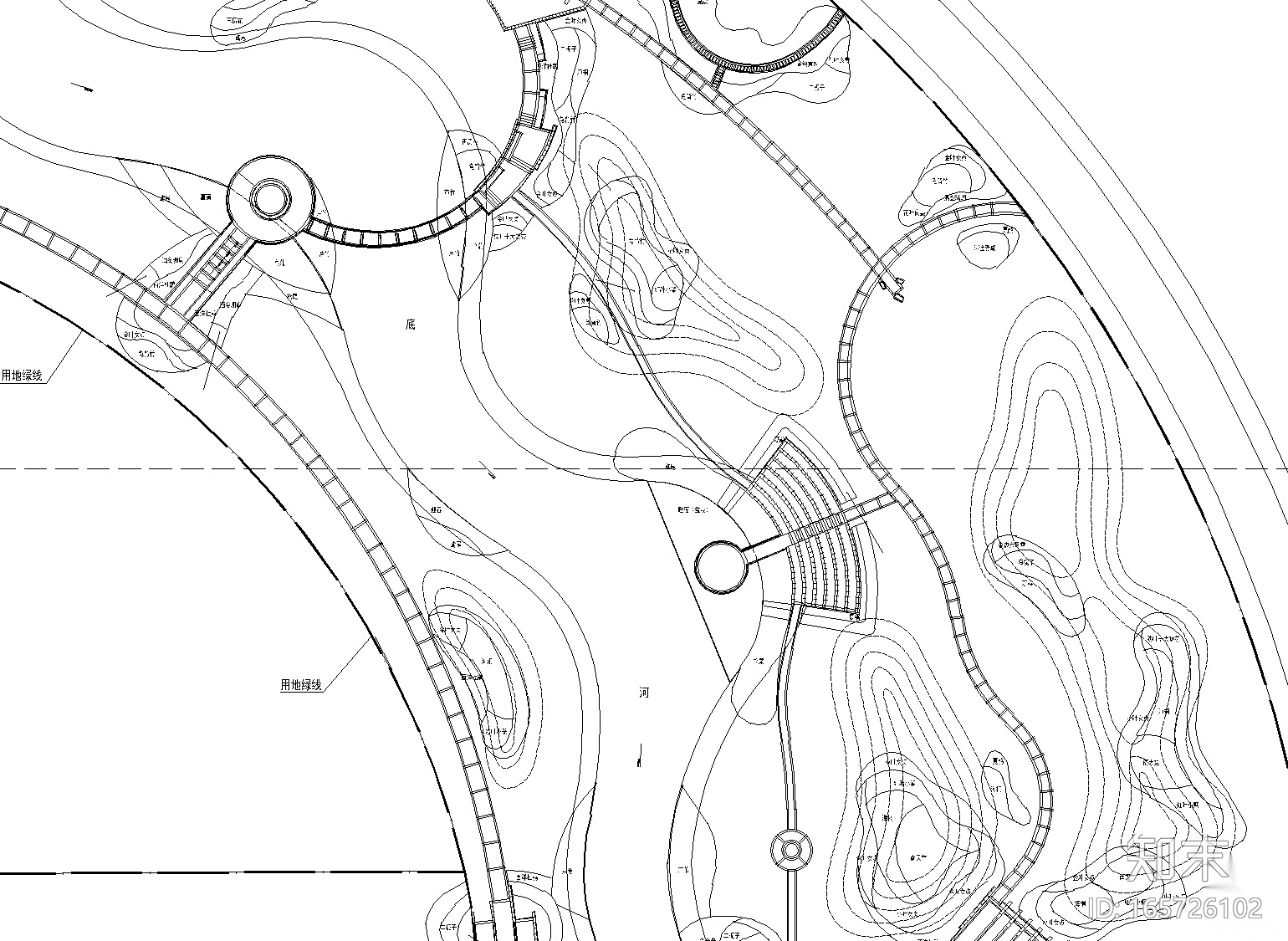 [成都]体育馆周边沿河绿带景观CAD,方案,SUcad施工图下载【ID:165726102】