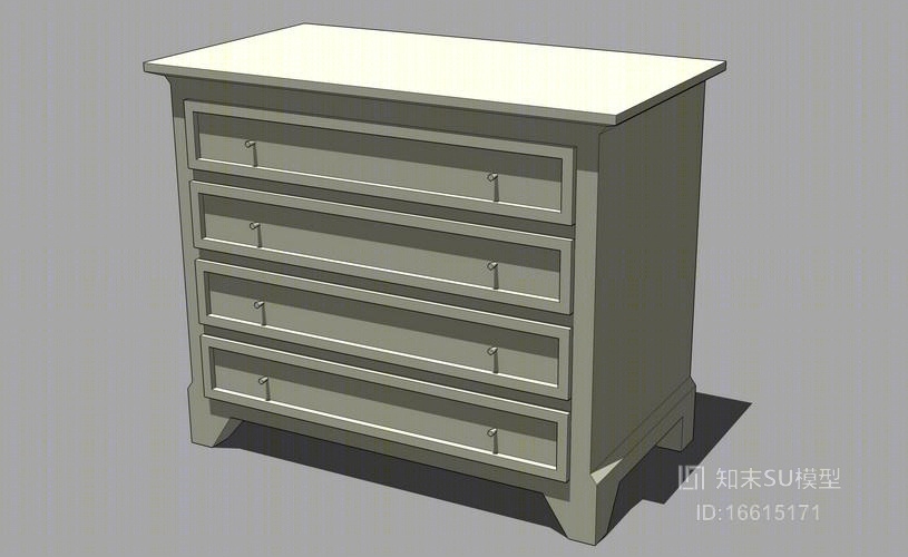 装饰柜SU模型下载【ID:16615171】