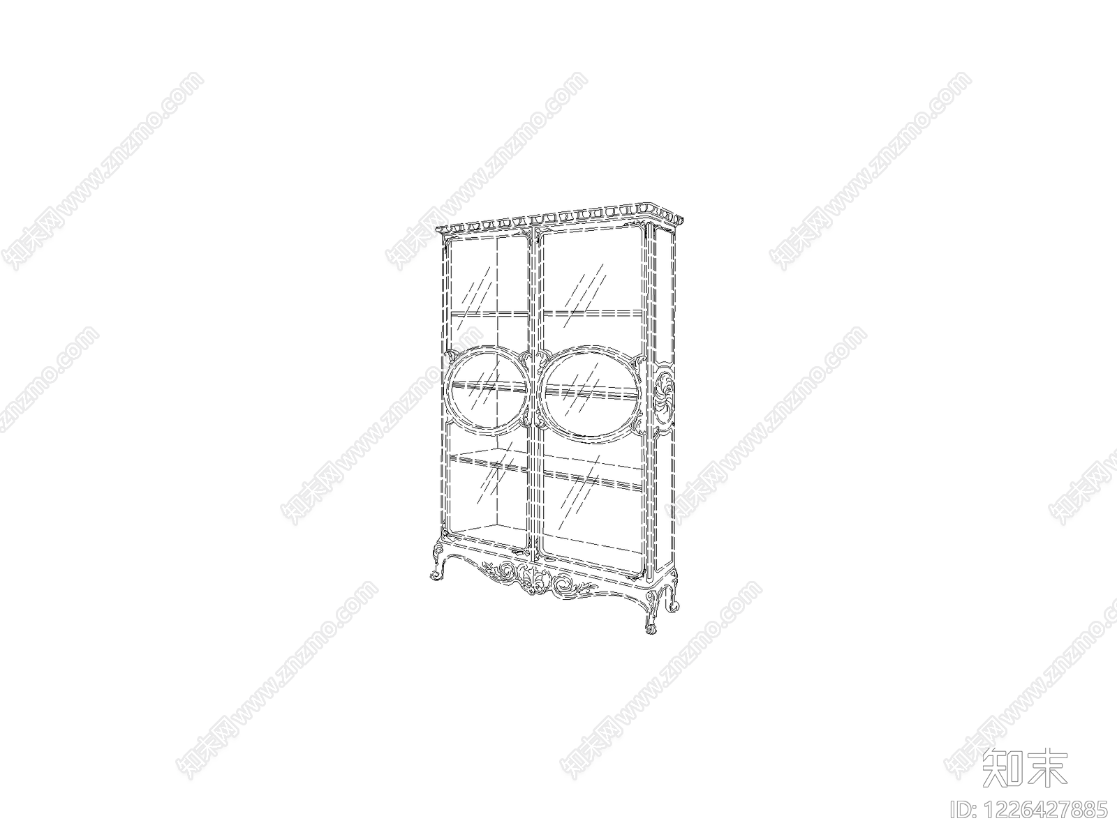 柜子cad施工图下载【ID:1226427885】