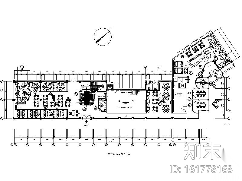 经典中式二层餐厅施工设计方案cad施工图下载【ID:161778163】