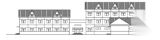 某高速公路收费站及养护工区主楼建筑施工图cad施工图下载【ID:151685128】