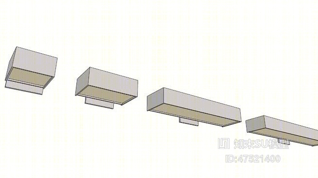 吸顶灯SU模型下载【ID:418159041】