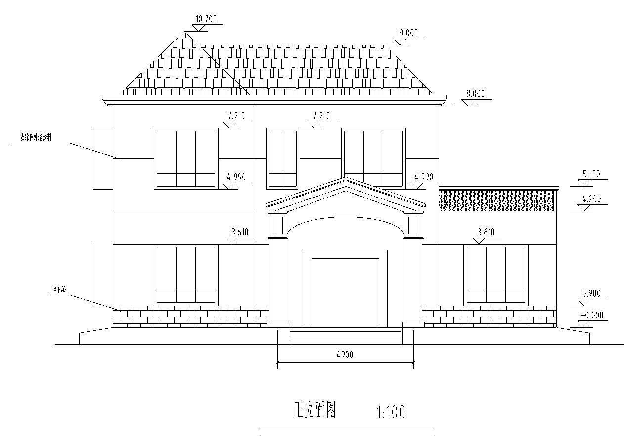 现代风格二层别墅建筑设计文本（包含CAD）cad施工图下载【ID:149861125】