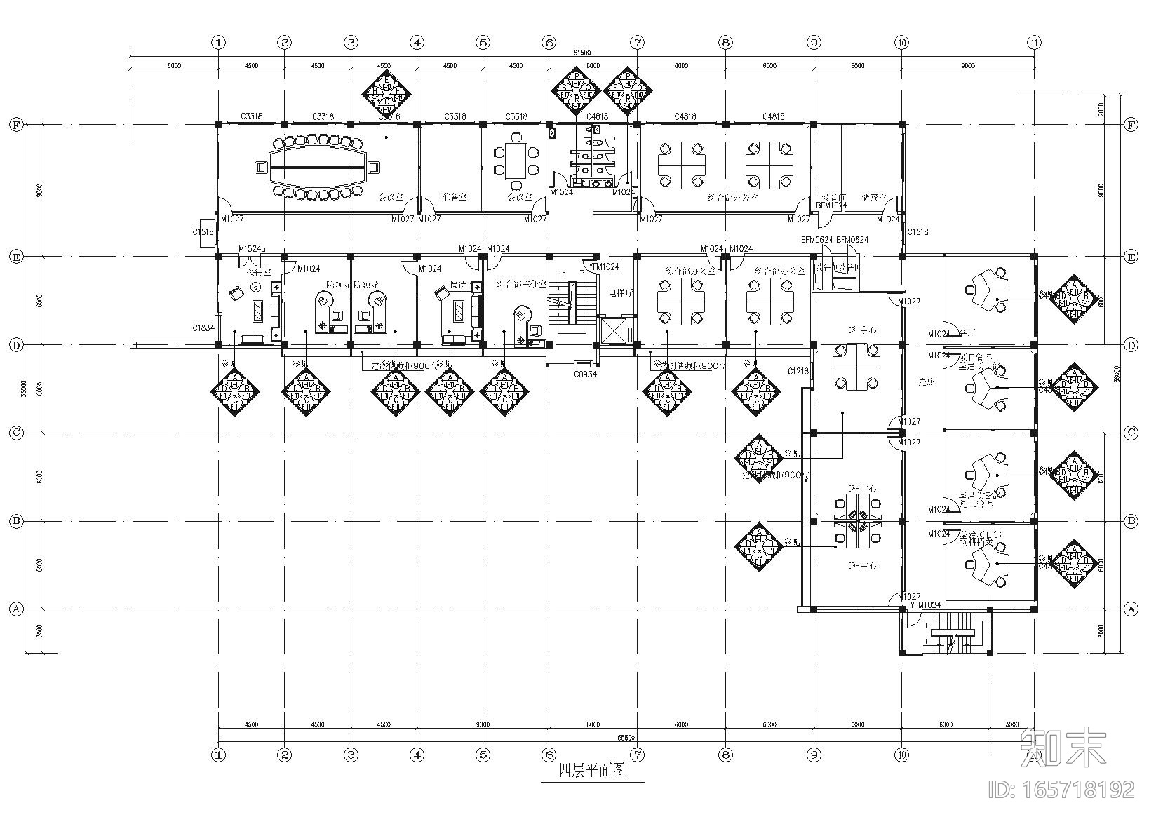 化工研究院信息管理大楼装饰设计项目施工图cad施工图下载【ID:165718192】