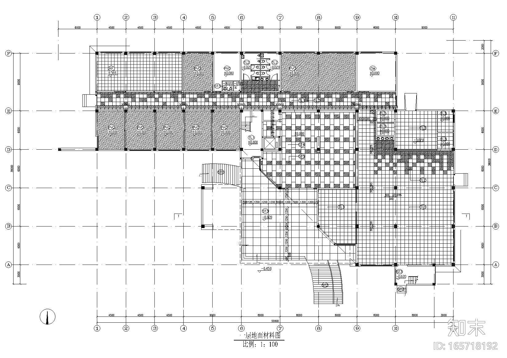 化工研究院信息管理大楼装饰设计项目施工图cad施工图下载【ID:165718192】