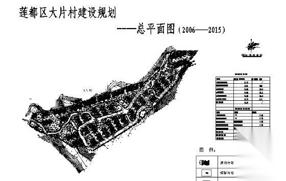 莲都区某村新农村建设规划总图cad施工图下载【ID:149843180】