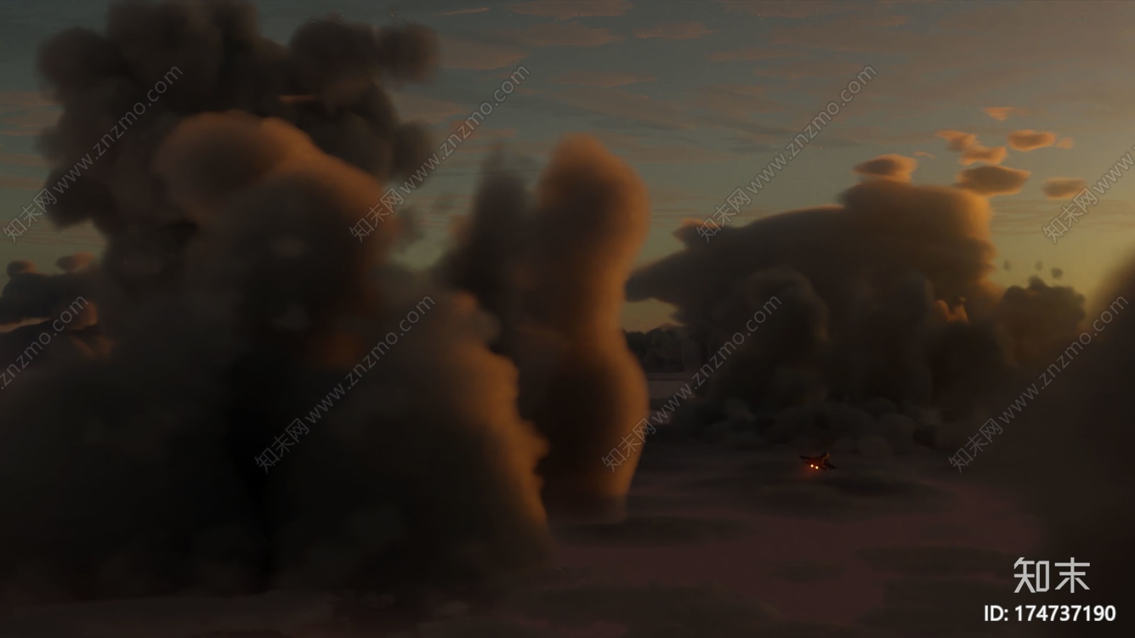 搅拌机的云CG模型下载【ID:174737190】