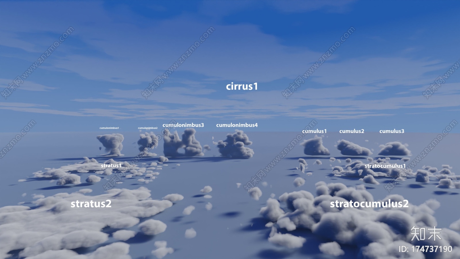 搅拌机的云CG模型下载【ID:174737190】