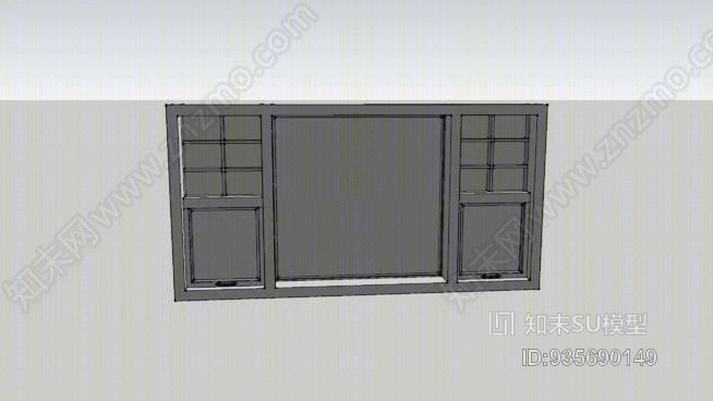 厨房窗户SU模型下载【ID:935690149】