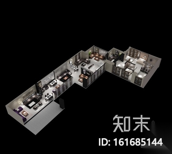 [福建]家居体验馆内部沙发展示店内施工图cad施工图下载【ID:161685144】
