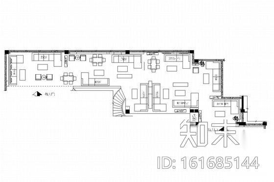 [福建]家居体验馆内部沙发展示店内施工图cad施工图下载【ID:161685144】